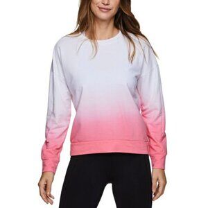 NWT RBX Ombre Dip Dye Cotton French Terry Active Sweatshirt Top